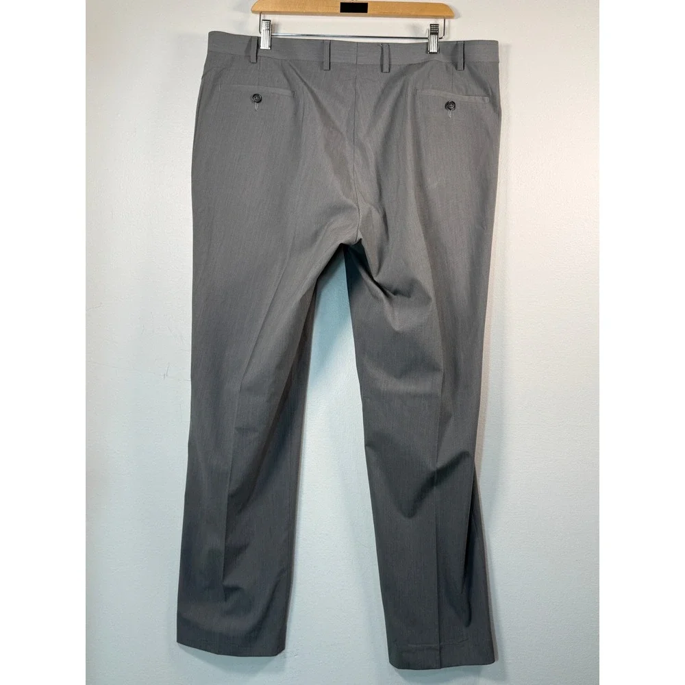 Lauren Ralph Lauren Dress Pants Men 40W x 32L Grey Flat Front Office EUC